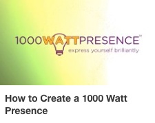 AF How to create a 1000 Watt Presence